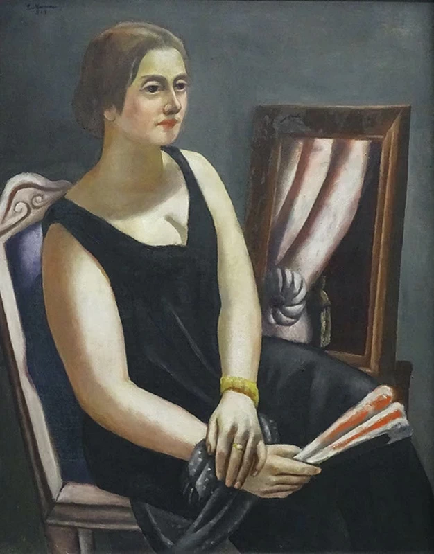 Ritratto di Minna Beckmann - Tube, 1924, Pinakothek der Moderne, München
